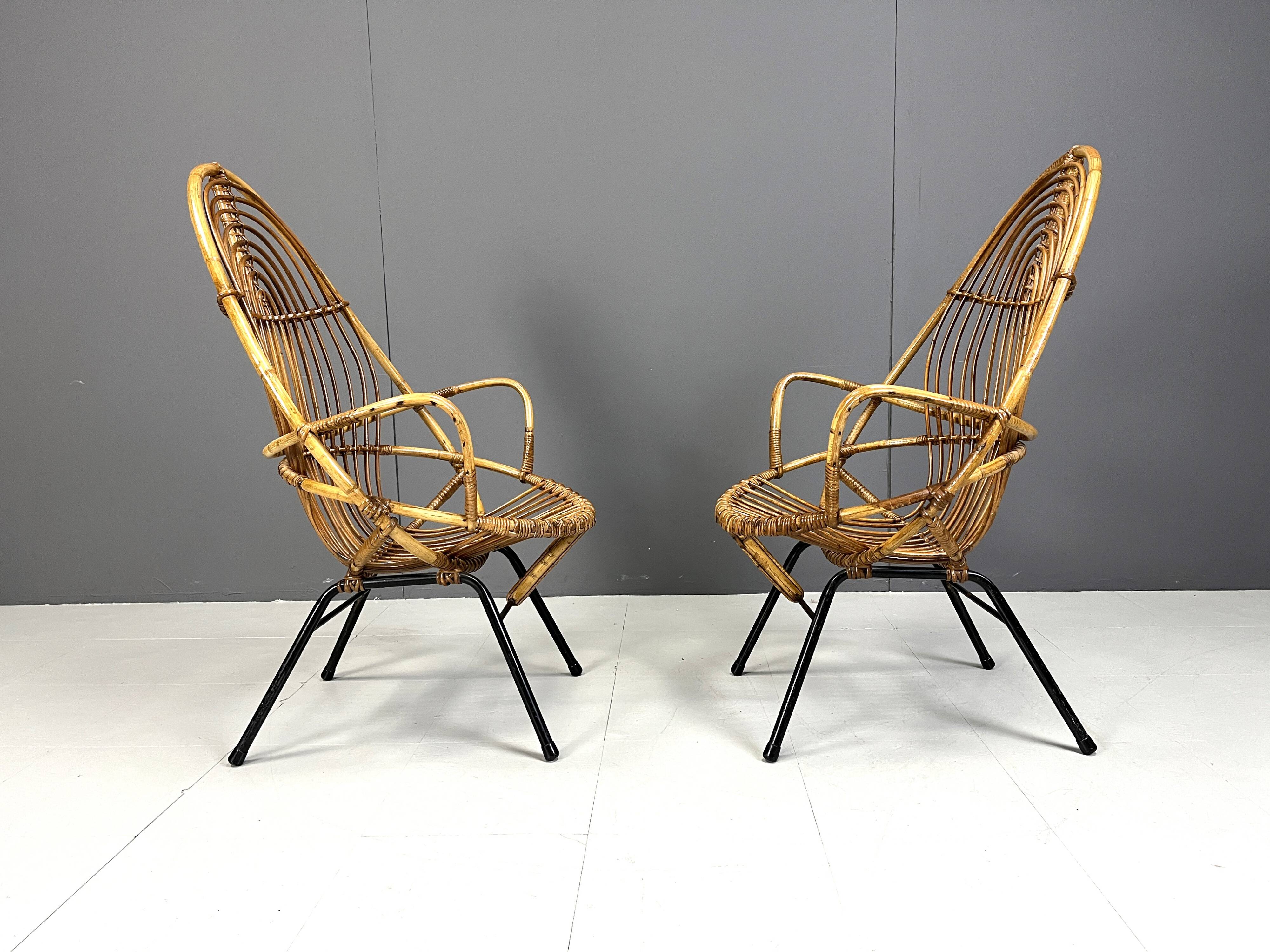 Pair of Mid-Century chairs by Rohé Noordwolde, 1960's, Netherlands