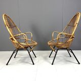 Pair of Mid-Century chairs by Rohé Noordwolde, 1960's, Netherlands