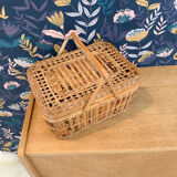 Rattan suitcase