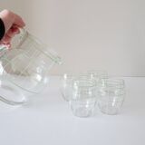 Jug, water decanter with glasses