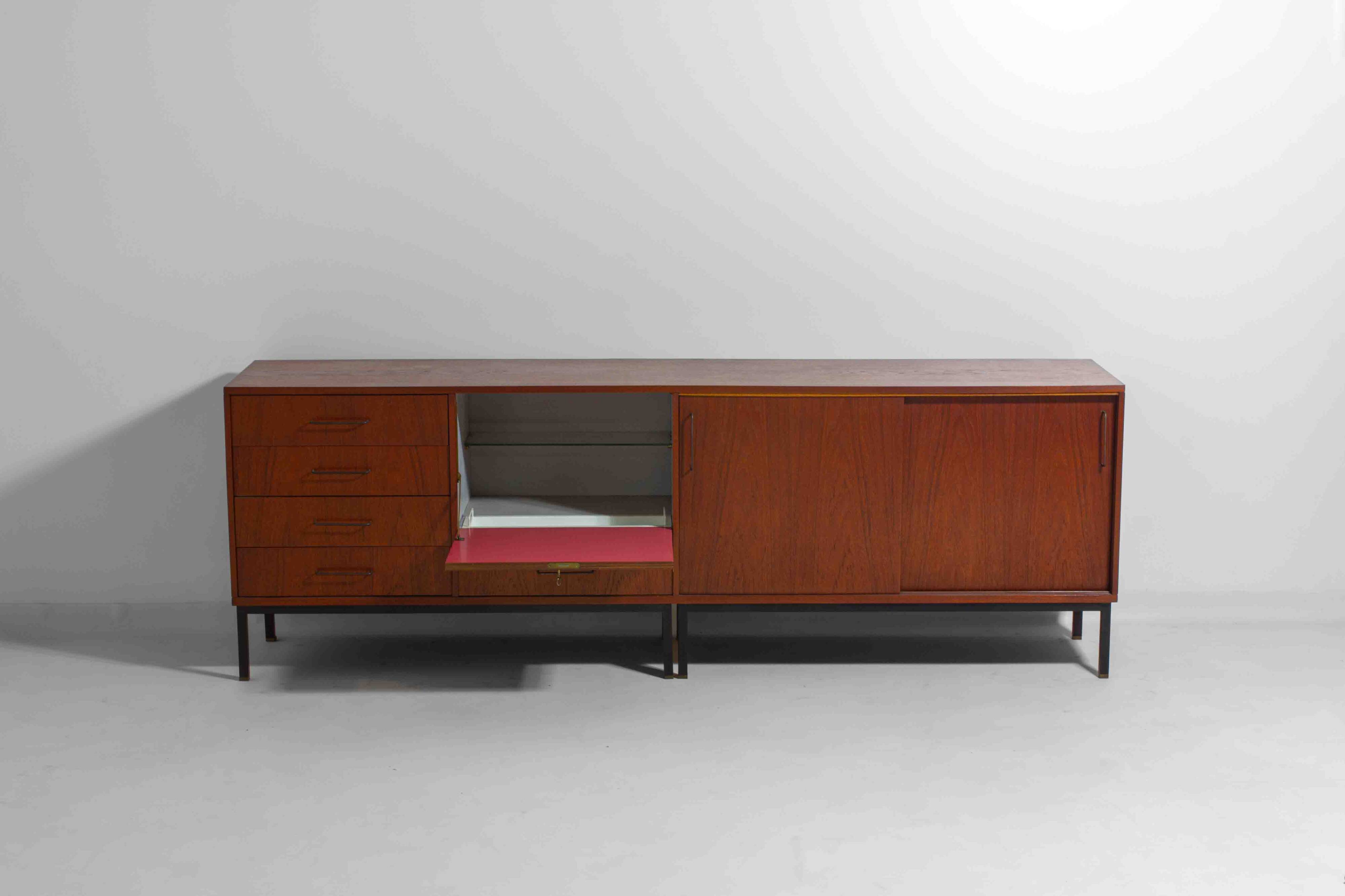 Sideboard in teak by C. Wulput, Belgium 1960s