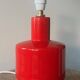 Fun vintage red ceramic lamp - 1960s / 1970s