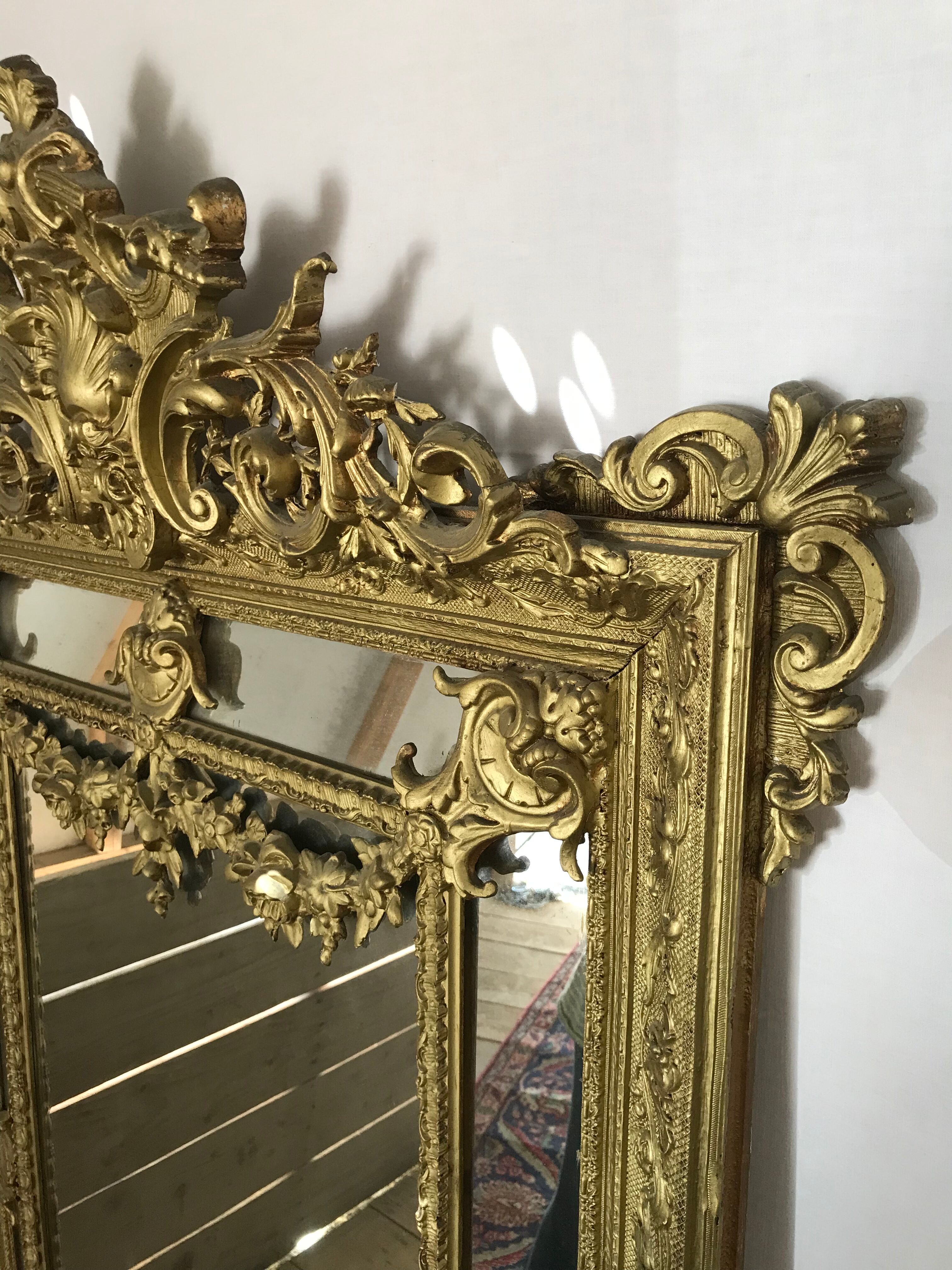 Miroir doré
