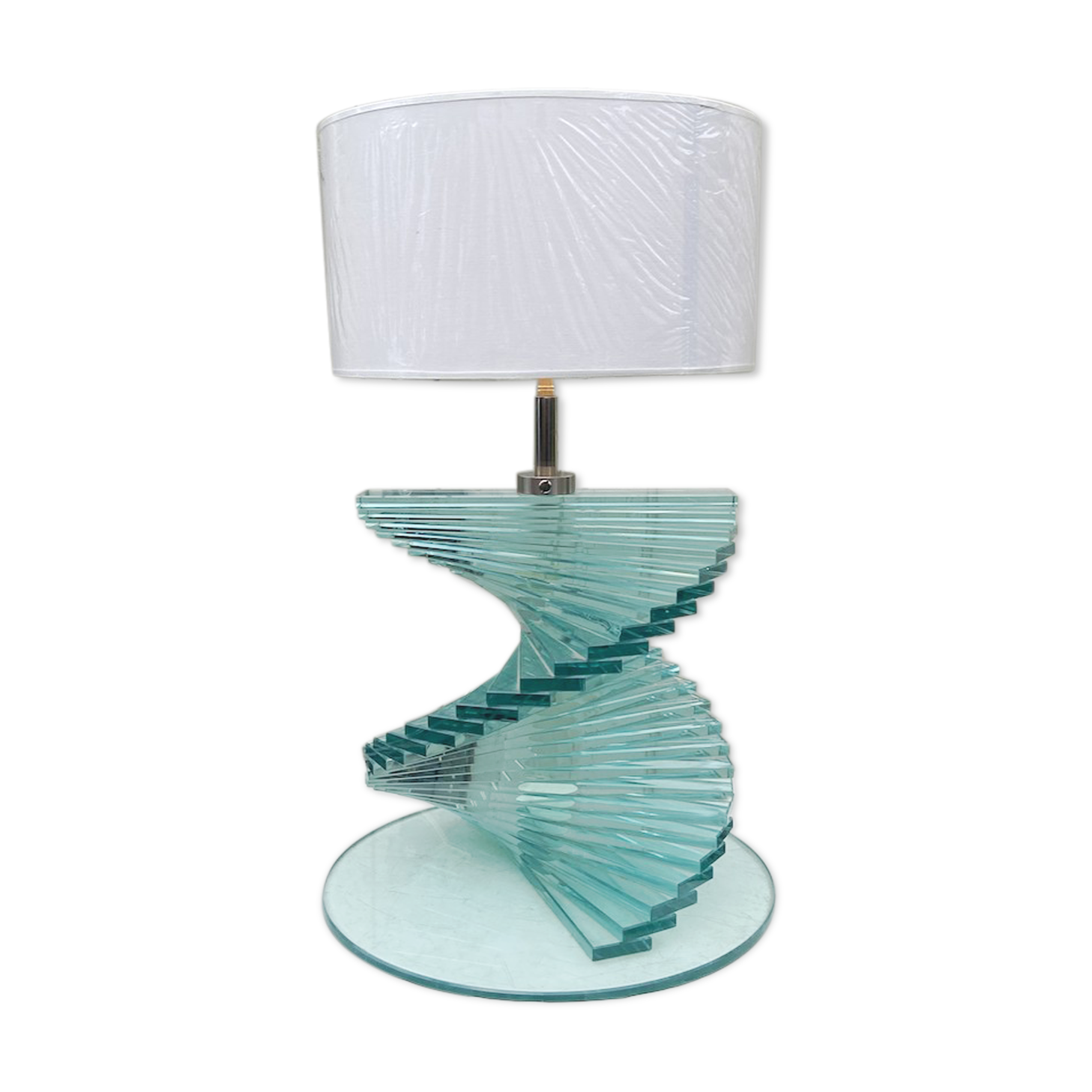 Italian lamp in glass staircase 1970