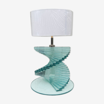 Italian lamp in glass staircase 1970