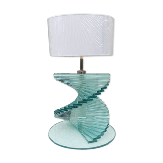 Italian lamp in glass staircase 1970