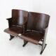 1970 two seater cinema bench by ton, czechoslovakia