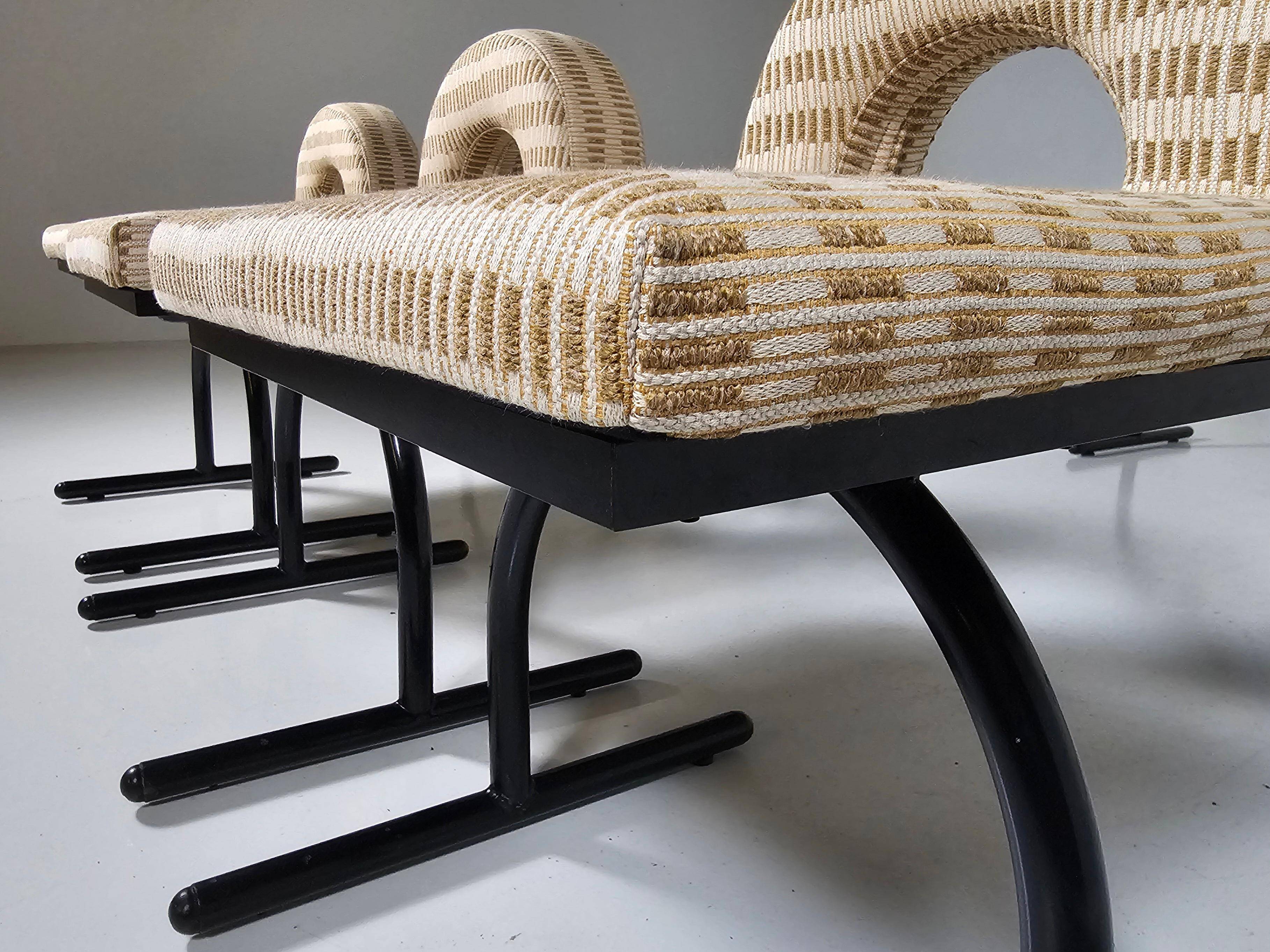 Set of 2 chairs, Italy 1980s.