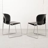 Drabert SM400 Stackable Dining Chairs by Gerd Lange, Set of 2. Germany, 80s