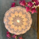 Art Deco lamp with floral patterns