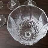 Crystal stemmed glasses