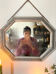 Octagonal vanity mirror 1950