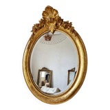 Antique oval mirror