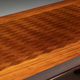 Art Deco parquetry dining table, France, 1930s