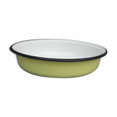 Bassine plat en tole émaillé