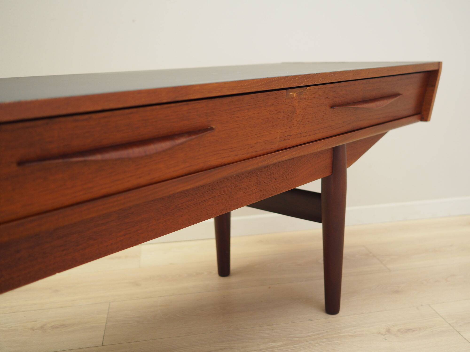 Teak lowboard, Danish design, 1970s, production: Denmark
