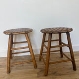 Duo of stressed stools