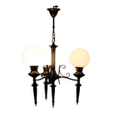 Brass Art Deco Candlestick, 1930s, Czechoslovakia
