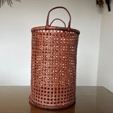 Canning rattan office paper basket 70s