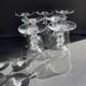 Baccarat – glasses size n°2 - art nouveau - blown plain crystal - service vence
