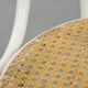 Chaise de bistrot blanche vintage avec accoudoirs, style Thonet