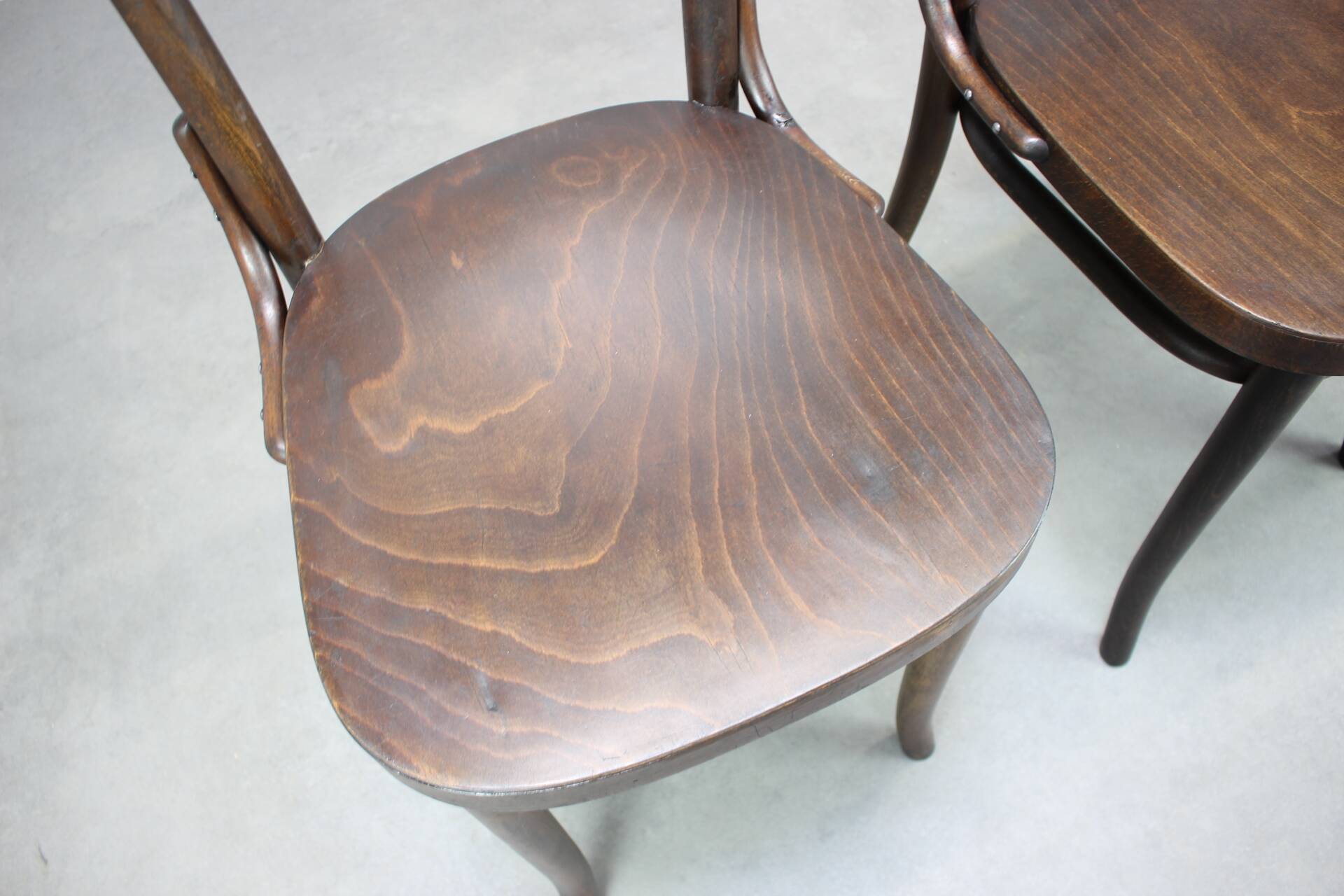 Pair of antique armchairs Model No B28 by Thonet, bent wood and caning, Austria 1920s.
