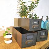 Set of 3 industrial lockers