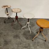 Vintage industrial stools, set of 4