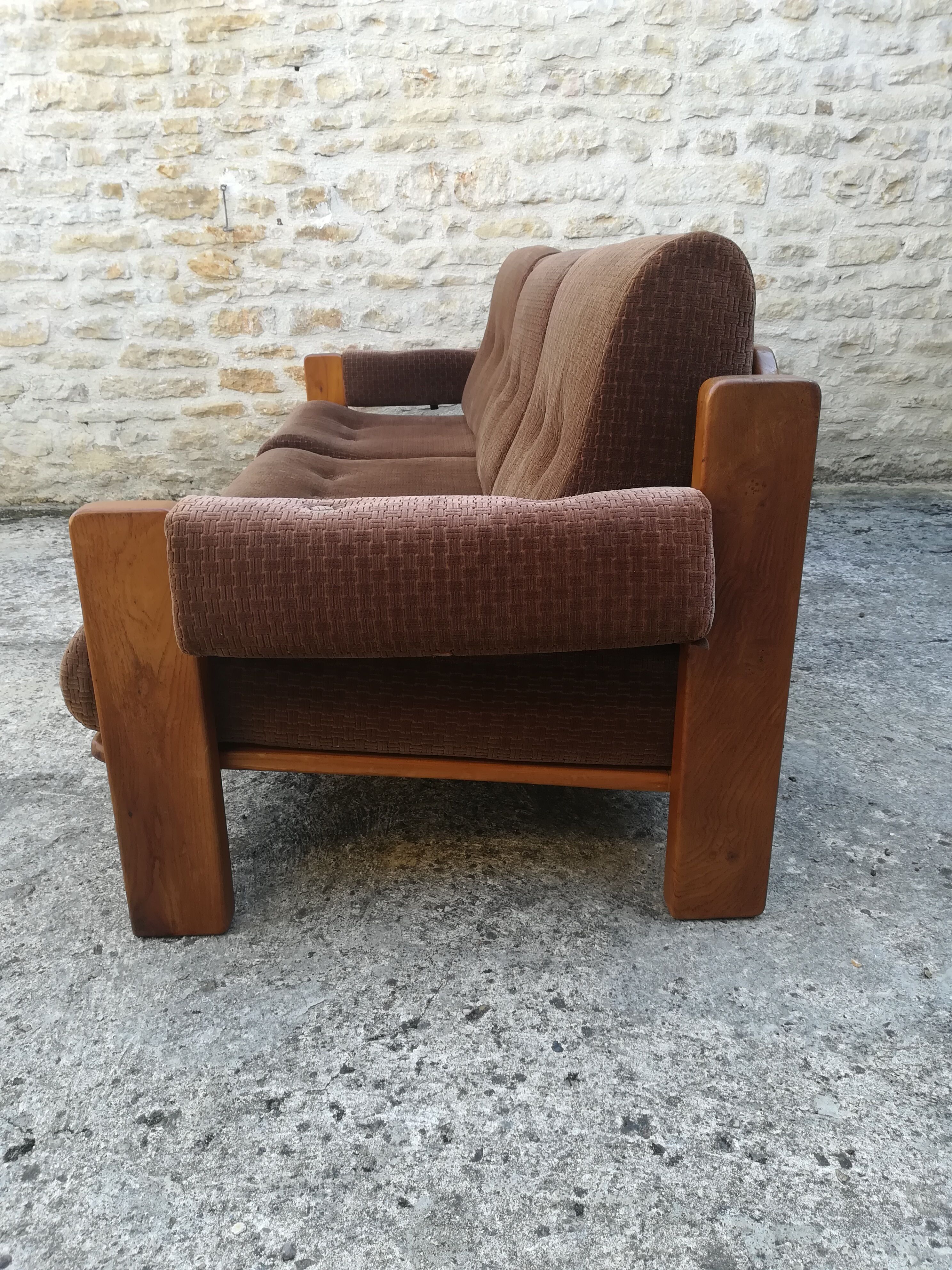 Scandinavian elm sofa