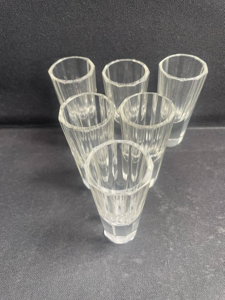 6 vodka glasses – Cut crystal