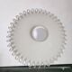 Vintage lace-edged opaline lampshade
