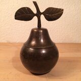 Vintage brass pear box