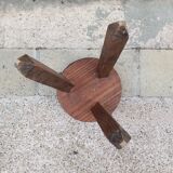Wooden tripod stool