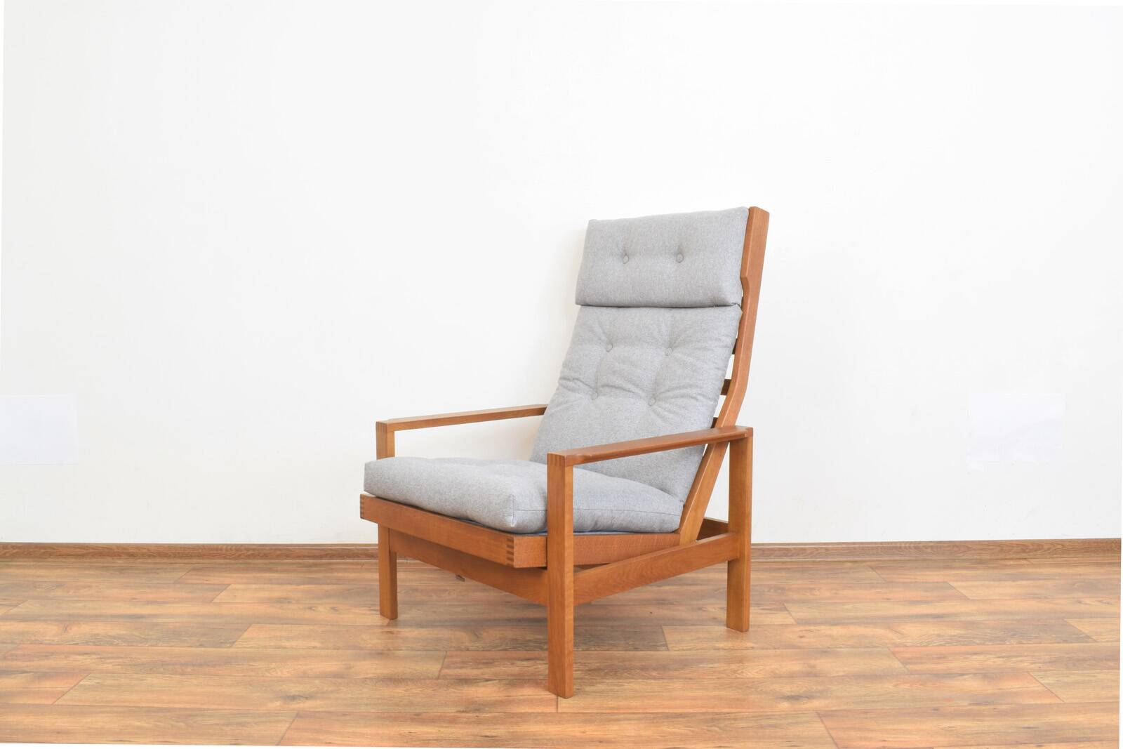 Mid-Century Danish Oak Armchair by Leif Alring for Madsen & Schubell, 1960s