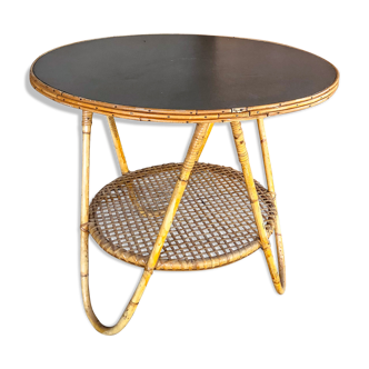 Table basse rotin