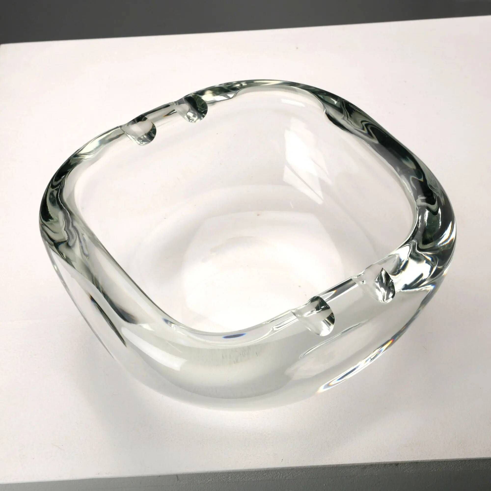 Vintage glass ashtray Barbini, 1980s-1990s