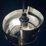 VINTAGE 1970 SPACE AGE BRUSHED ALUMINIUM LAMP/SUSPENSION MAX SAU
