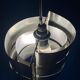 VINTAGE 1970 SPACE AGE BRUSHED ALUMINIUM LAMP/SUSPENSION MAX SAU