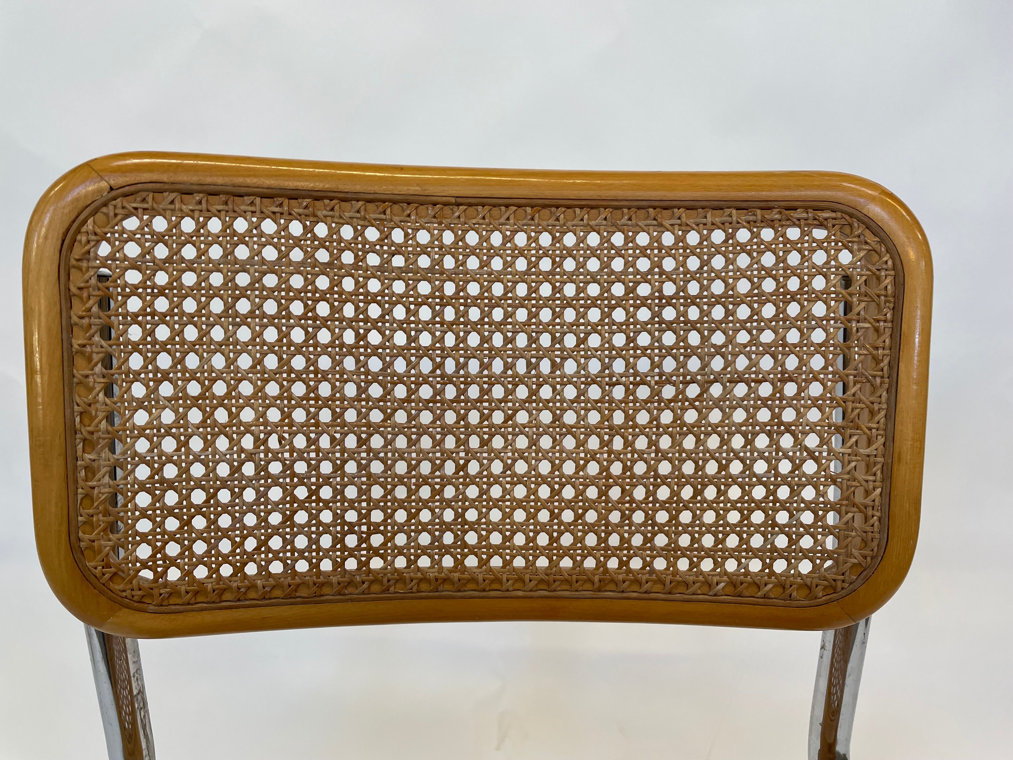 Cesca design chair b32 model in chrome