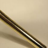 Tripod stand in gold metal and glass