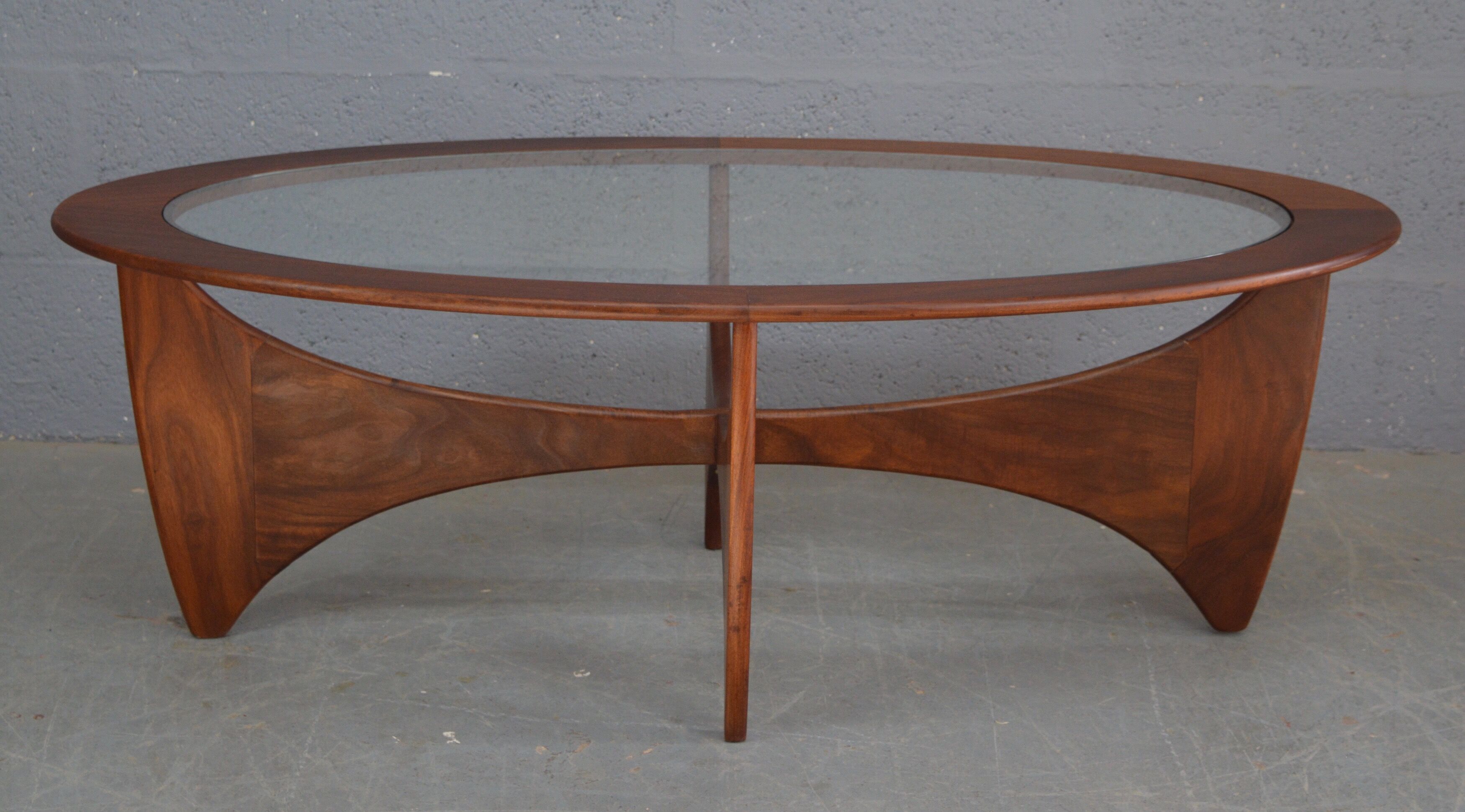 1960s oval Astro coffee table by G Plan