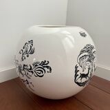 Vintage Molin Charolles Ball Vase 28 cm