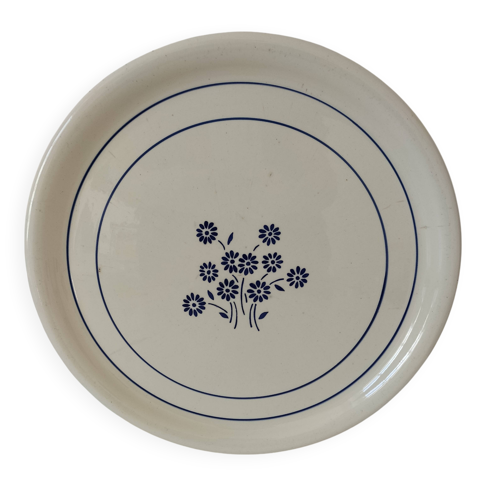 Large round dish K & G Lunéville model Martine