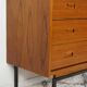 Commode en teck et métal années 60