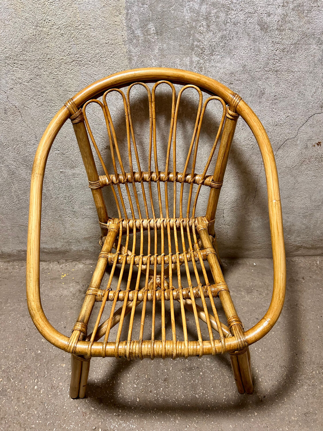Rattan armchair
