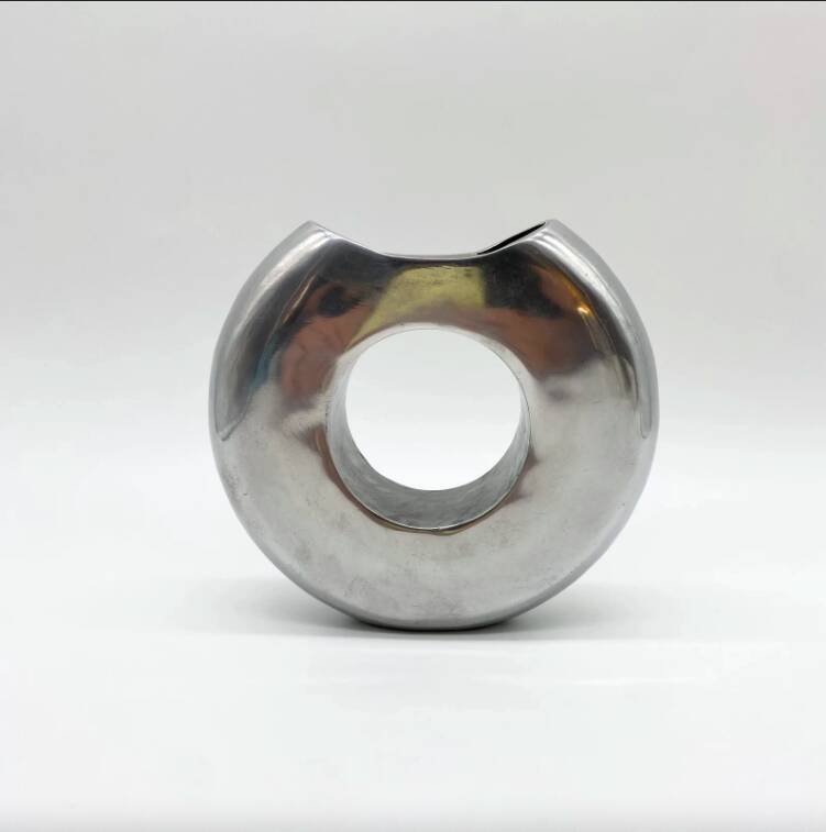 “Donuts” Vase / Cast Aluminum – 1980s