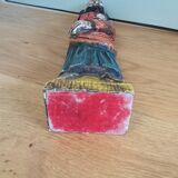 Religious statuette in painted wood