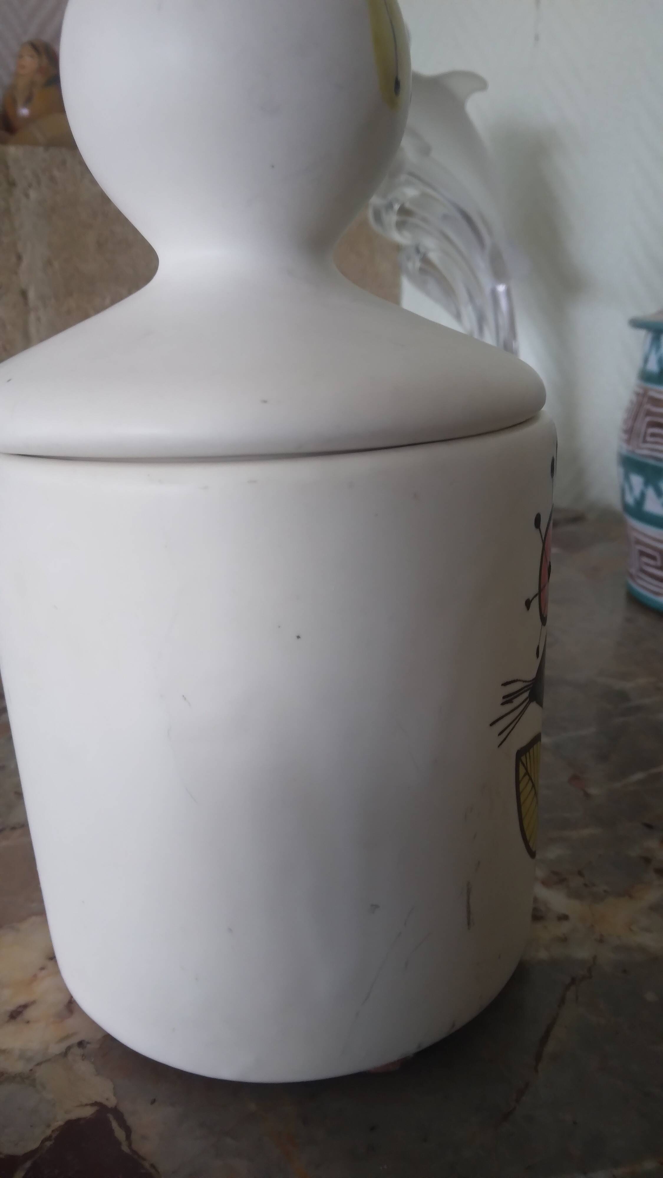 Roger Capron Vallauris tobacco pot from the 60s