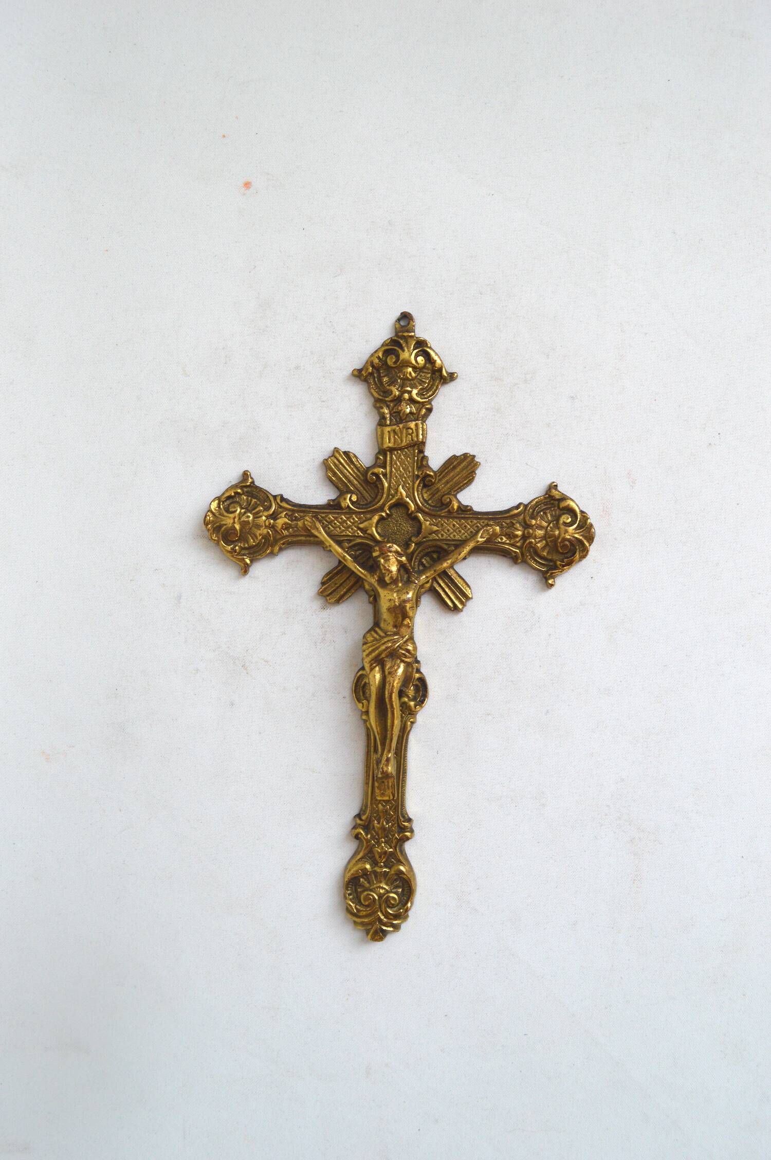 Brass crucifix
