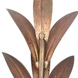 Paire d'appliques " feuilles " en laiton, années 70